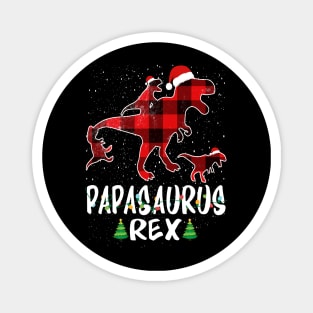 Papa T Rex Matching Family Christmas Dinosaur Shirt Magnet